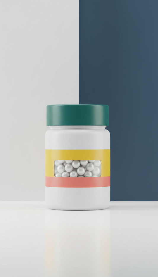 Collagen beauty capsules jar